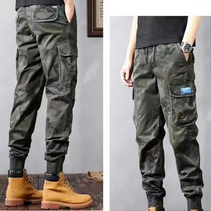 Camouflage Cargo Pants Men's Trousers With Pockets Fashion Casual Loose Tapered Pants