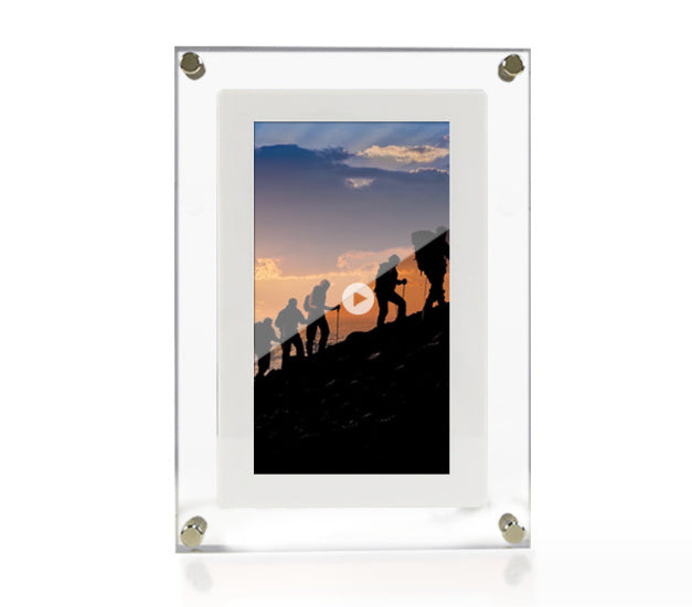 Digital Picture Frame Acrylic Video Player Digital Photo Frame Vertical Display With 1GB And Battery Type C Video Frame Gift For Loved