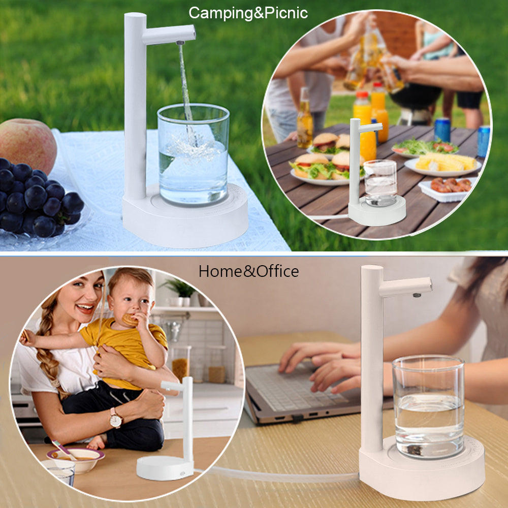 Desk Dispenser Electric Water Gallon Automatic Water Bottle Dispenser Rechargeable Water Dispenser