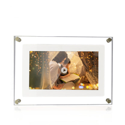 Digital Picture Frame Acrylic Video Player Digital Photo Frame Vertical Display With 1GB And Battery Type C Video Frame Gift For Loved